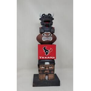🆕 New NFL 16 inch Team Tiki Totem - Houston Texans